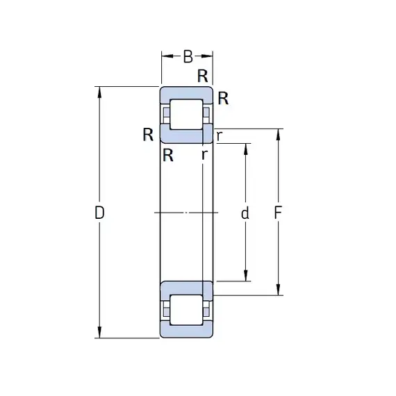 Підшипник NUP 2212 ECJ SKF