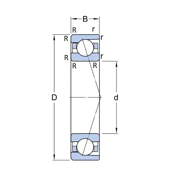 Підшипник 7000 CD/P4A SKF