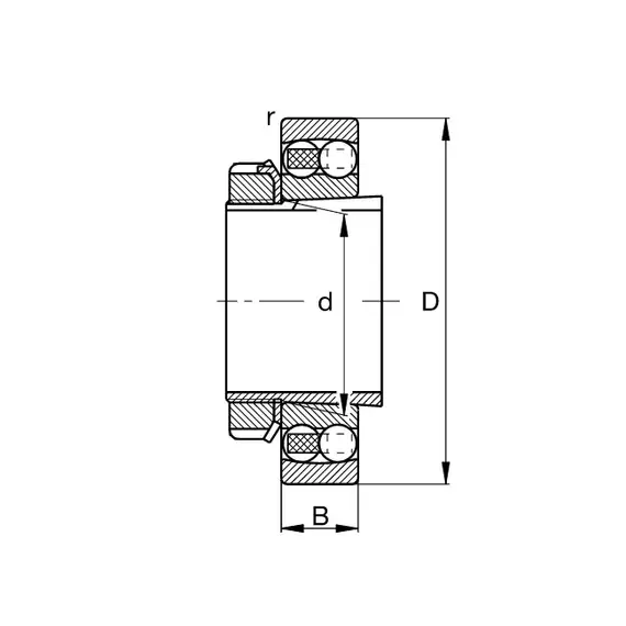 Подшипник 1311 K TVH C3+H 311 FAG