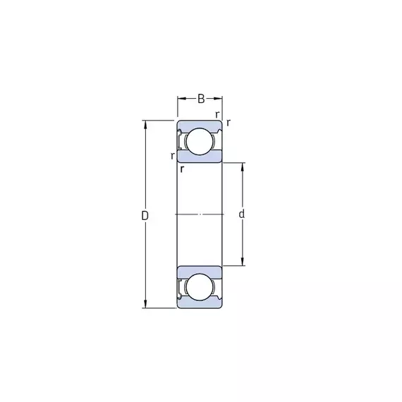 Підшипник 624 Z SKF