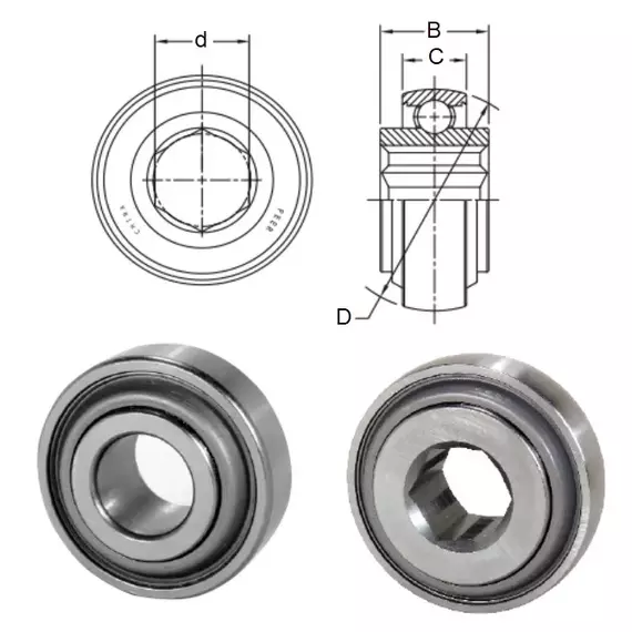 Подшипник 207 KPPB57 (PER.207HPPB57) PEER