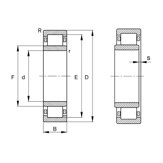 Подшипник NU 212 ETVP2 FAG