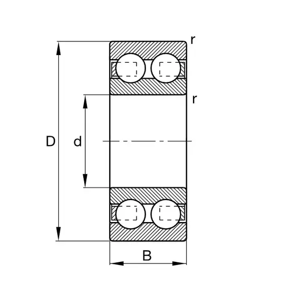 Подшипник 4202 B TVH FAG