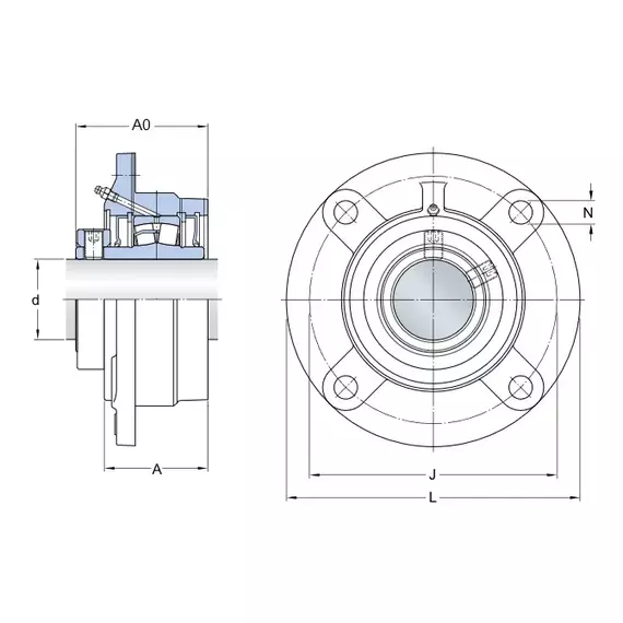 Корпус із підшипником FYRP 1.15/16 SKF