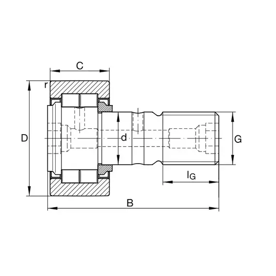 Подшипник F 53125.02 NUKR INA