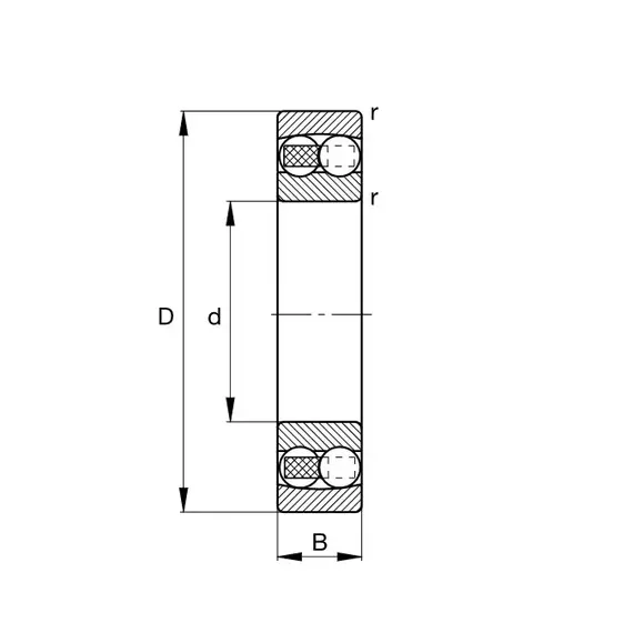 Подшипник 1205 TVH FAG