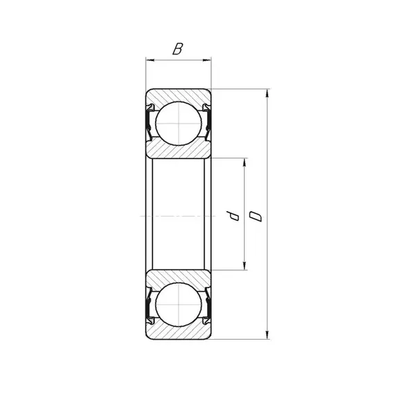 Подшипник 6-180505 (62205-2RS P6Q7) УС17Ш1 ХАРП