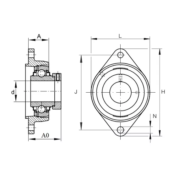 Корпус с подшипником RCJTZ 40 INA