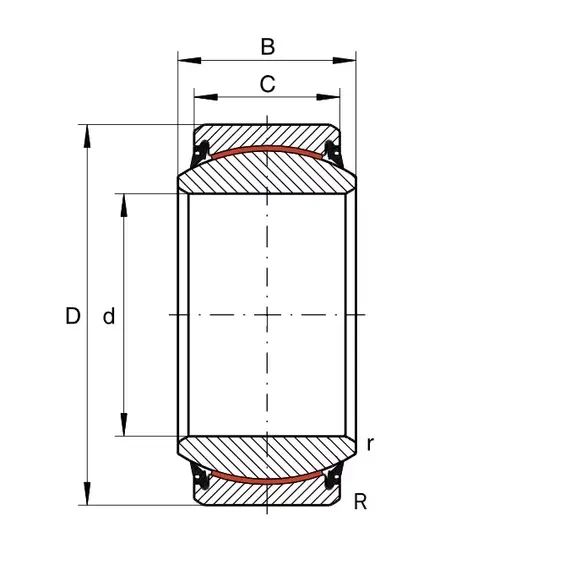 Подшипник GE 200 UK-2RS-B INA