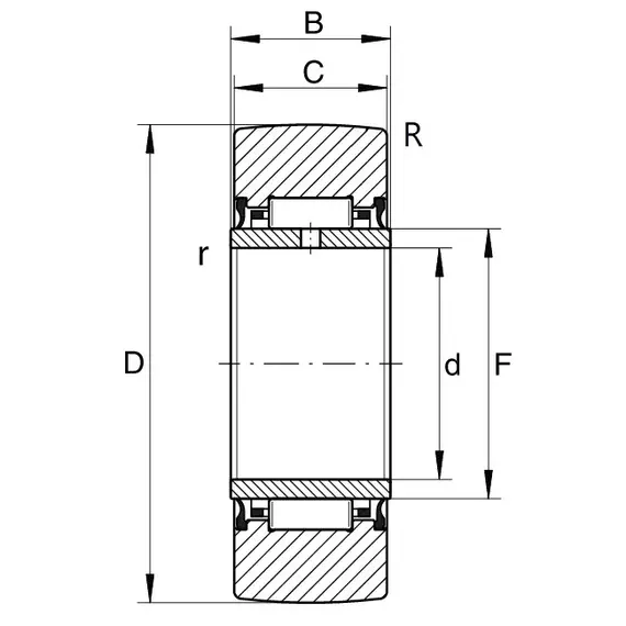 Подшипник NA 2202 2RS INA