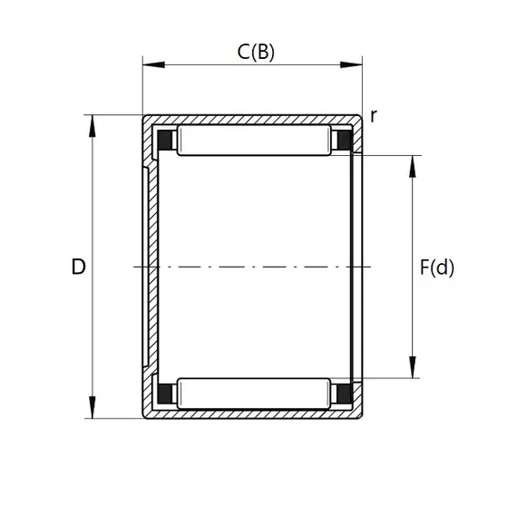 Підшипник BK 1010 B INA