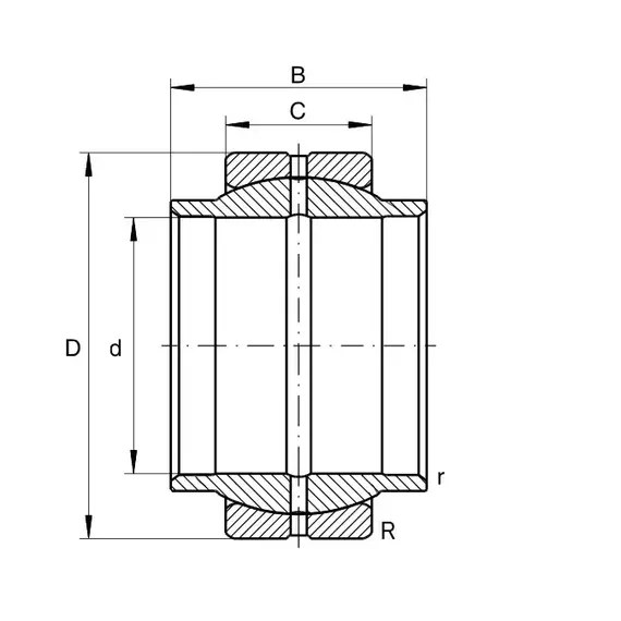 Підшипник GE 40 LO INA