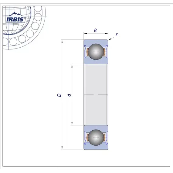 Підшипник 6204 ZZ C3 Timken