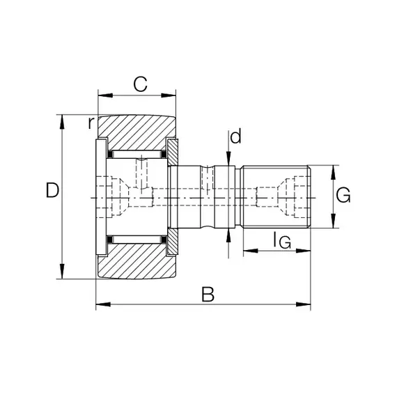 Підшипник KR 32 X B INA