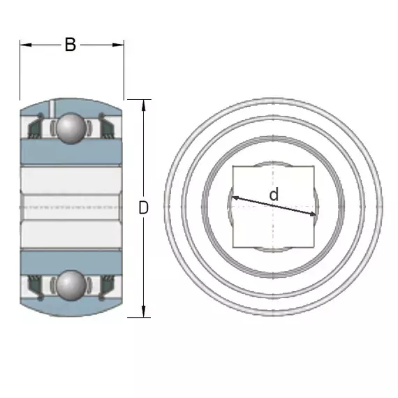 Підшипник GW 211 PPB3 Timken