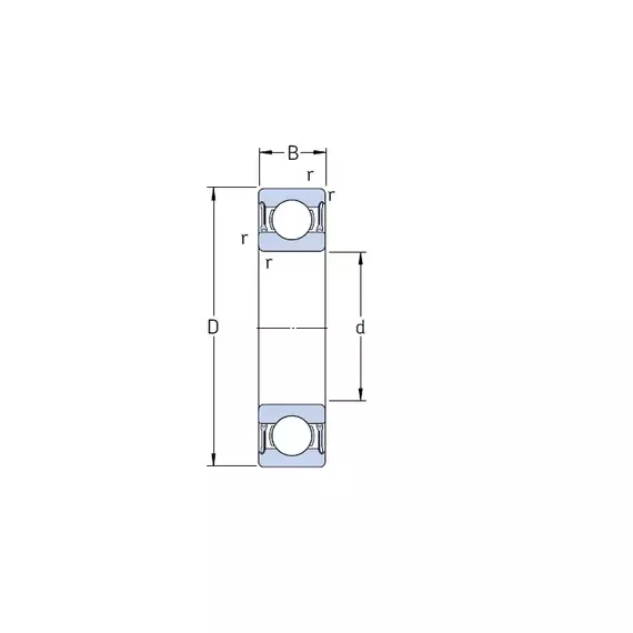 Підшипник 6004 2RZTN9/C3VT162 SKF