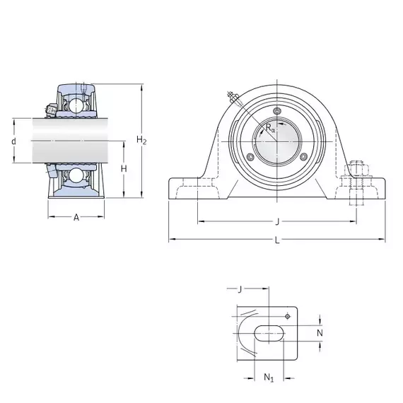 Корпус із підшипником SY 35 LF SKF