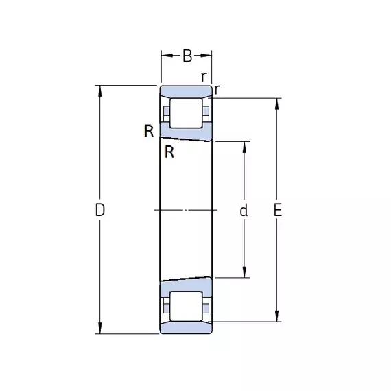 Подшипник N 1020 KTN9/SP SKF