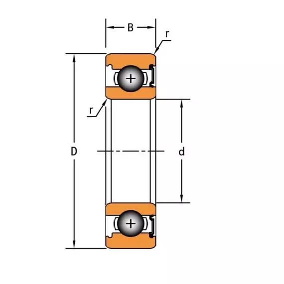 Підшипник 6205 RS C3 Timken