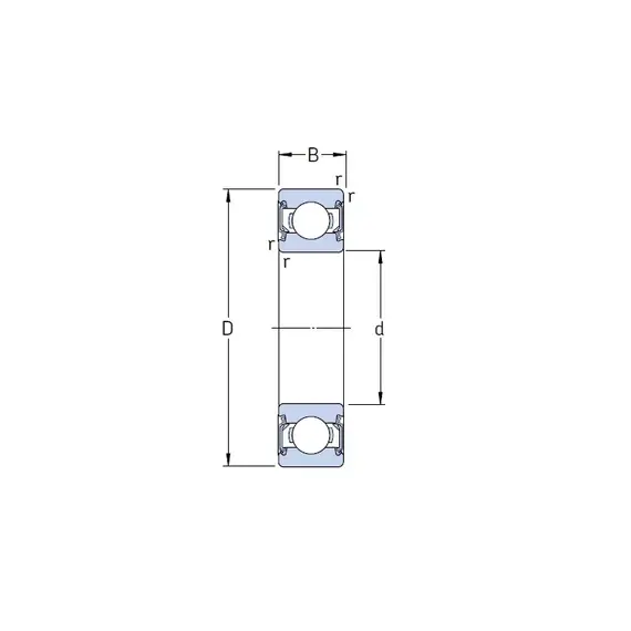 Підшипник 6203 2RSL/C3 SKF