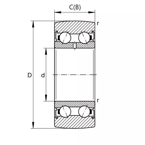 Підшипник LR 50/7 2RSR-HLC INA
