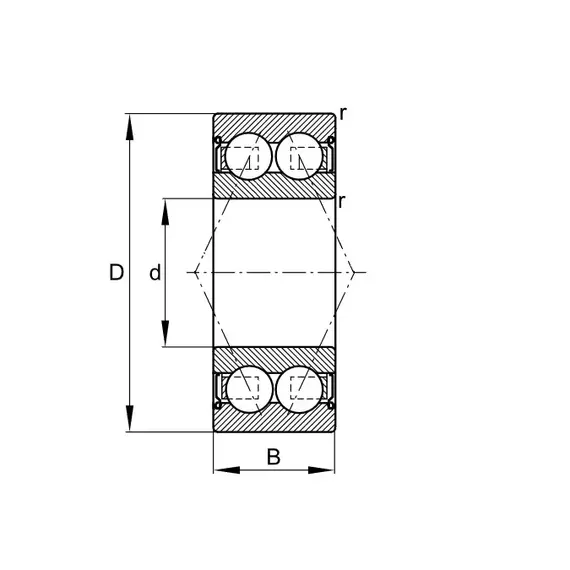 Подшипник 3205-BD-XL-2Z-TVH FAG