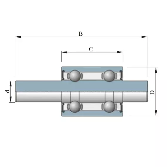 Підшипник W25B125L JTEKT (Koyo)
