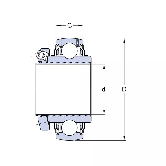 Підшипник YSP 212-207 SB 2FU SKF