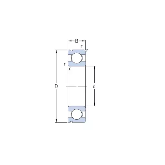 Підшипник 6307 N SKF
