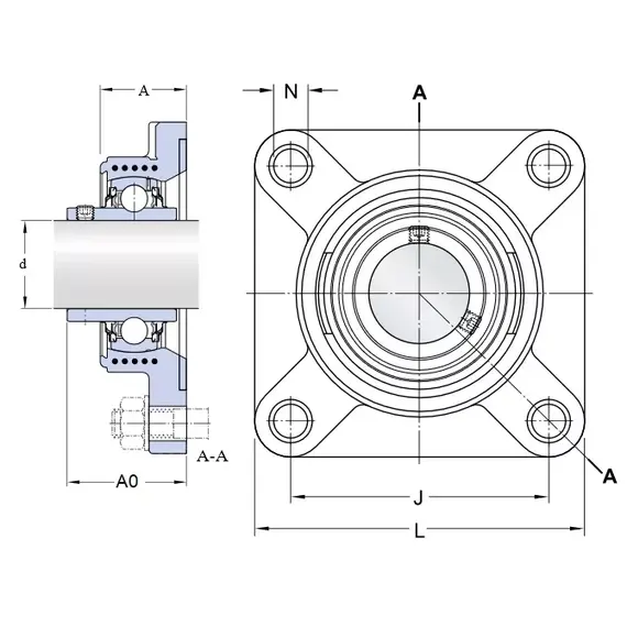 Корпус із підшипником FYWK 30 YTH SKF