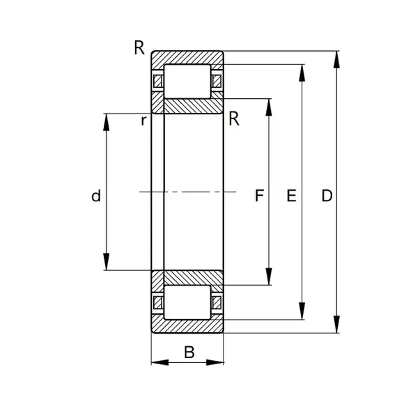 Подшипник NUP 310 E.TVP2 FAG