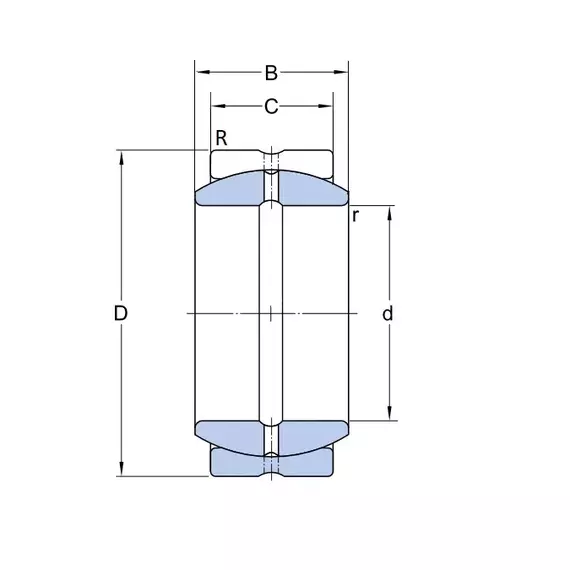 Підшипник GE 25 ES SKF