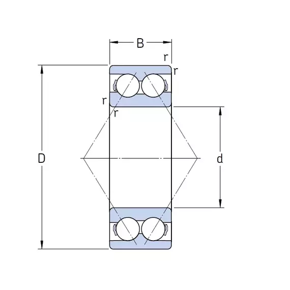 Підшипник 3207 A SKF