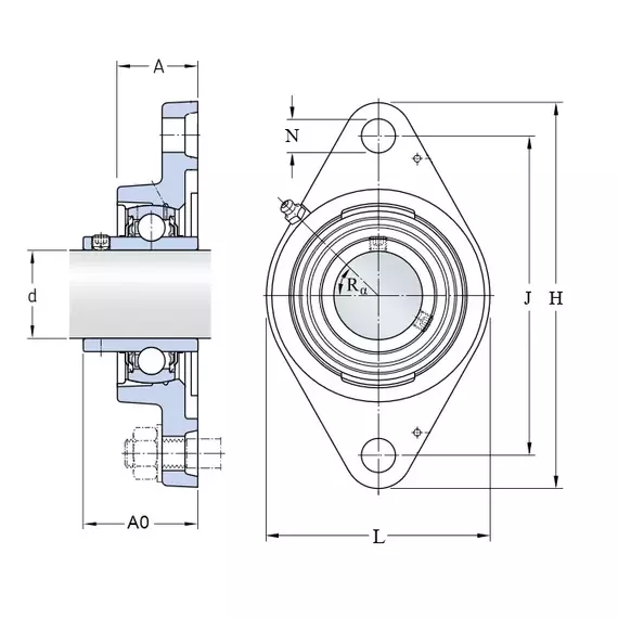Корпус с подшипником FYTJ 20 TF SKF