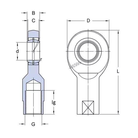 Подшипник SI 17 ES SKF