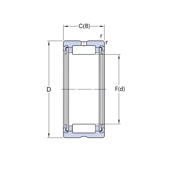 Підшипник RNA 4902 2RS SKF