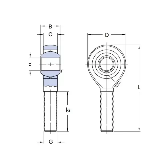Підшипник SALKAC 8 M SKF