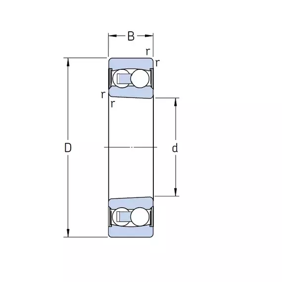 Підшипник 2208 E-2RS1KTN9/C3 SKF