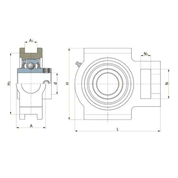 Корпус із підшипником TU 50 TF SKF