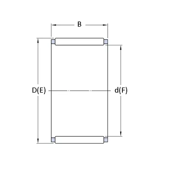 Підшипник K 12x16x13 TN SKF