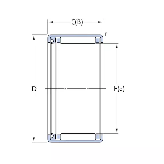 Підшипник HK 1214 RS SKF