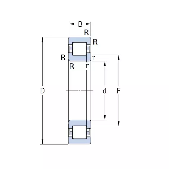 Підшипник NUP 214 ECP SKF