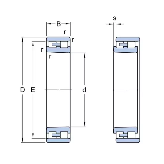 Підшипник NN 3018 KTN9/SPW33 SKF