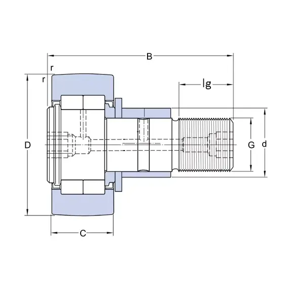 Підшипник NUKRE 40 A SKF