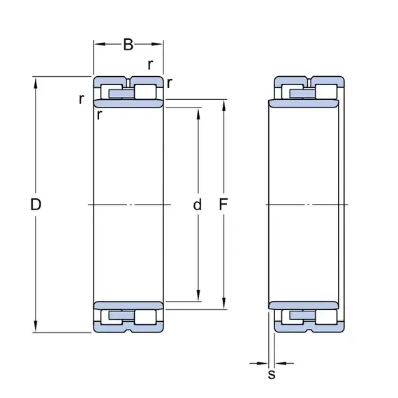 Підшипник NNU 4940 B/SPW33 SKF