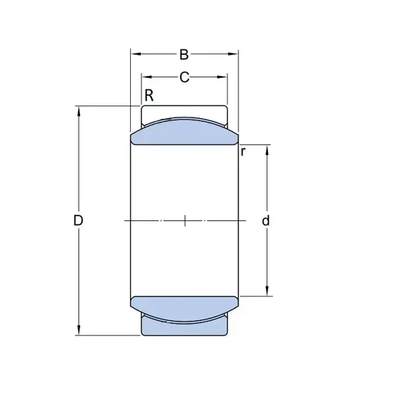 Підшипник GE 17 C SKF