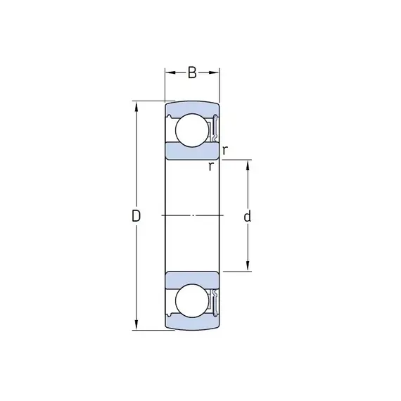 Підшипник 6311 RS1 SKF
