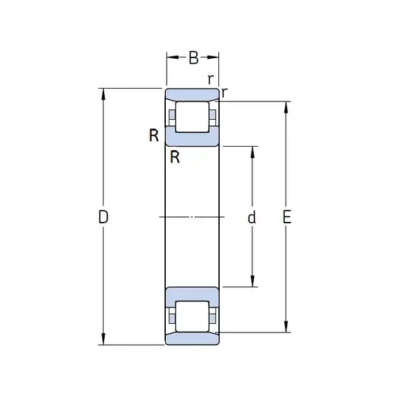 Підшипник N 309 ECP SKF