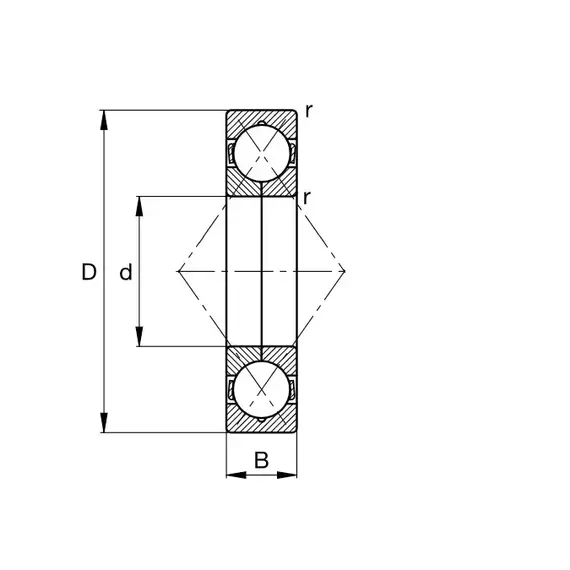 Подшипник QJ 217 MPA C3 FAG