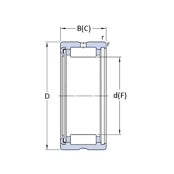 Підшипник RNA 4902 RS SKF